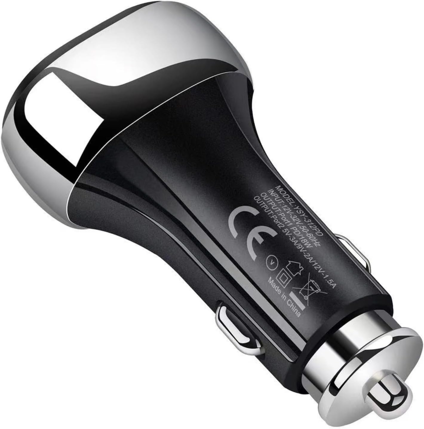 Thumbnail 4 de NAERSI USB-C Car Charger Adapter Fast Charge 36W (Dual Port, All-Metal, Compact) – Black