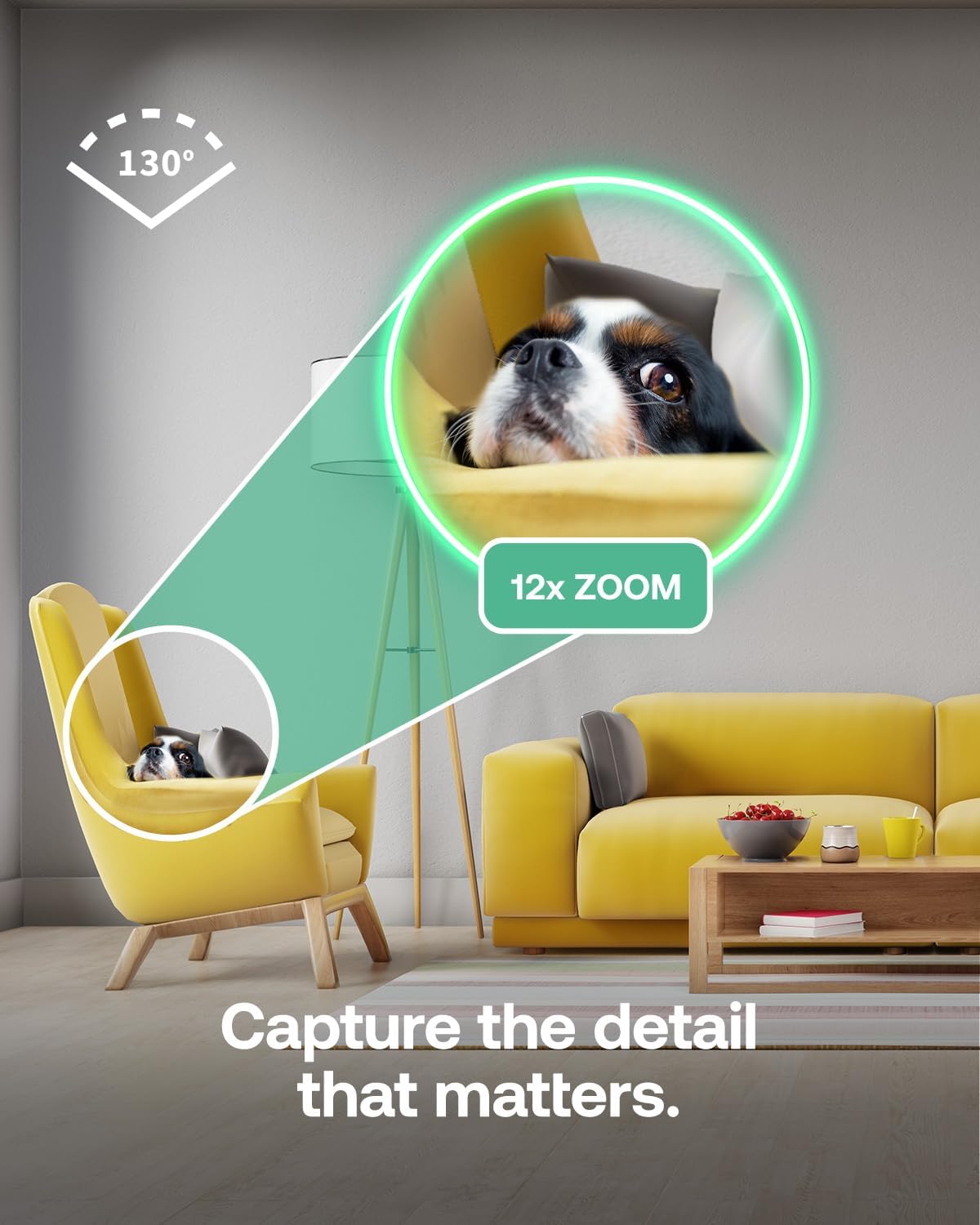 Detalle de Arlo Essential 3 HD Indoor Wired Security Camera (2-pack) with Auto Privacy Lens Cover, Night Vision & Smart Siren
