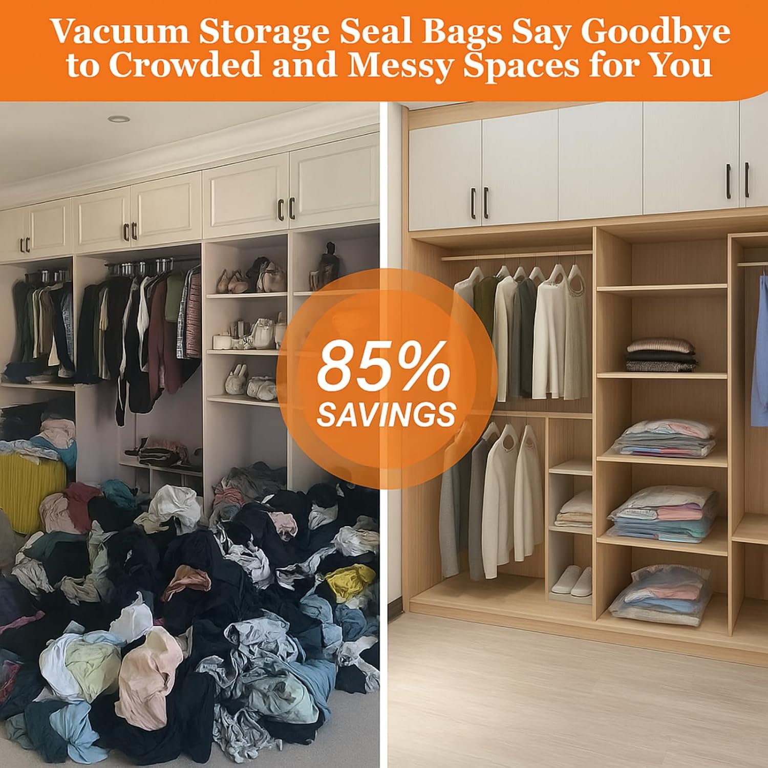 Thumbnail 4 de Vacuum Storage Bags for Travel with Electric Pump – 12 Pack