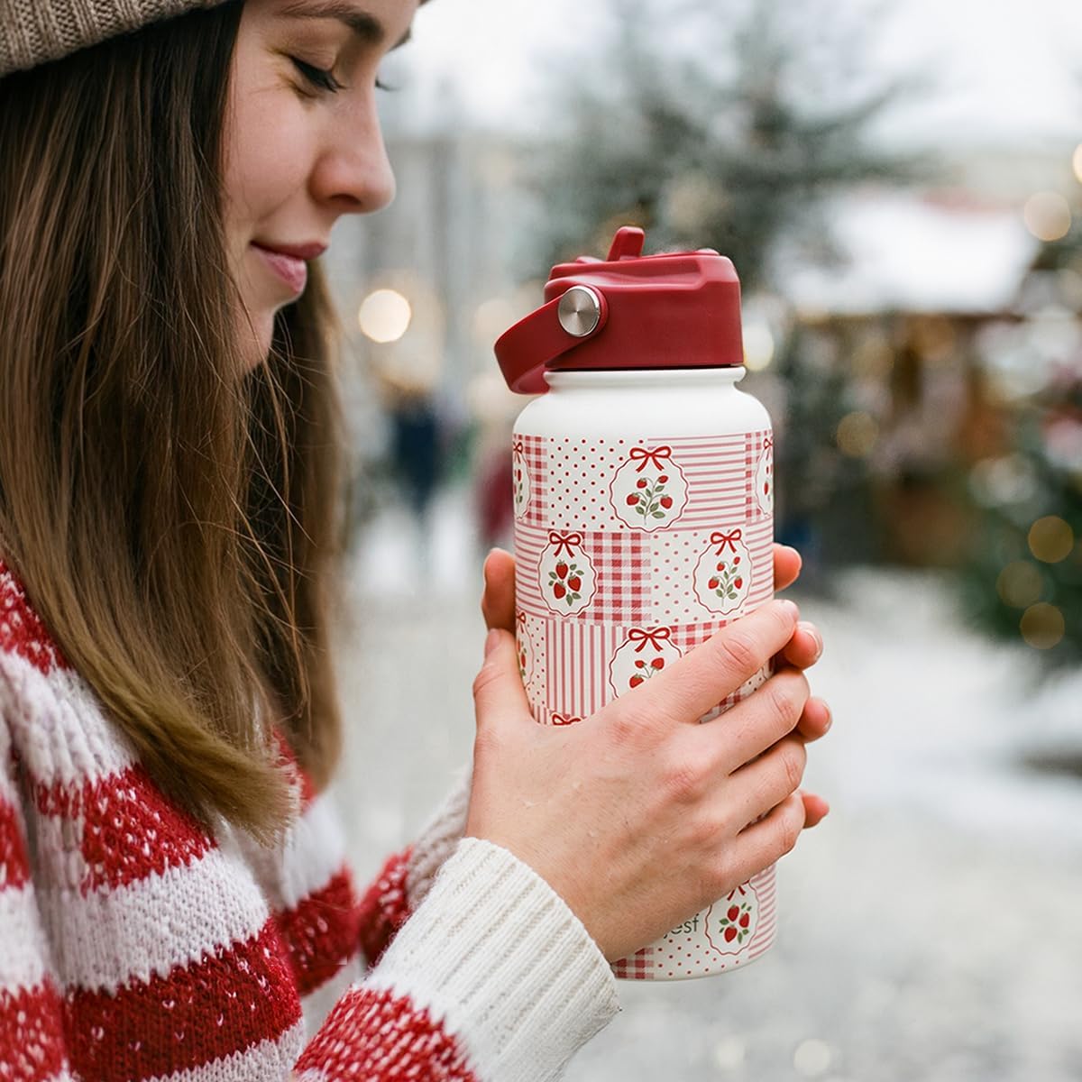 Thumbnail 6 de SANDJEST SJ-DW-SS-WB32SL 32-Ounce Insulated Stainless Steel Water Bottle