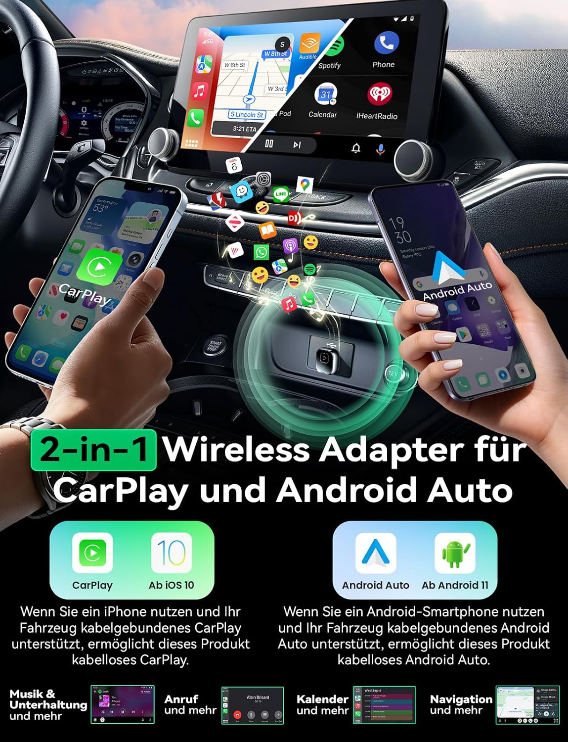 Thumbnail 2 de Mavlou C3020B Wireless Adapter 2,6 cm