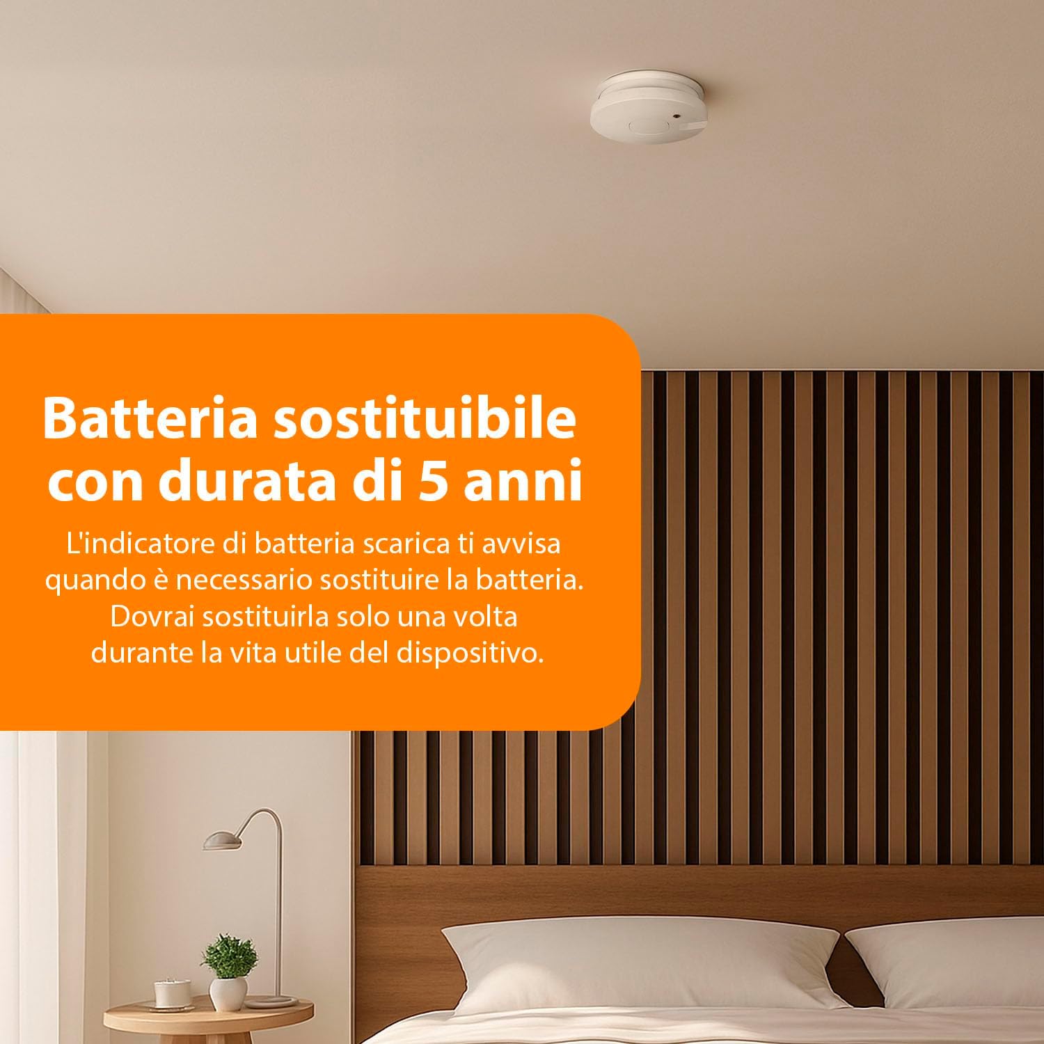 Thumbnail 3 de Smartwares set di 2 rilevatori di fumo FSM-11752: affidabilità e autonomia con batterie sostituibili