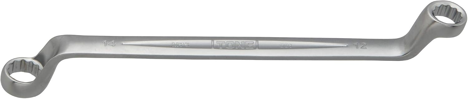 Detalle de トネ M75-1214 ロングメカニックめがねレンチ 75°曲がり・二面幅12×14mm
