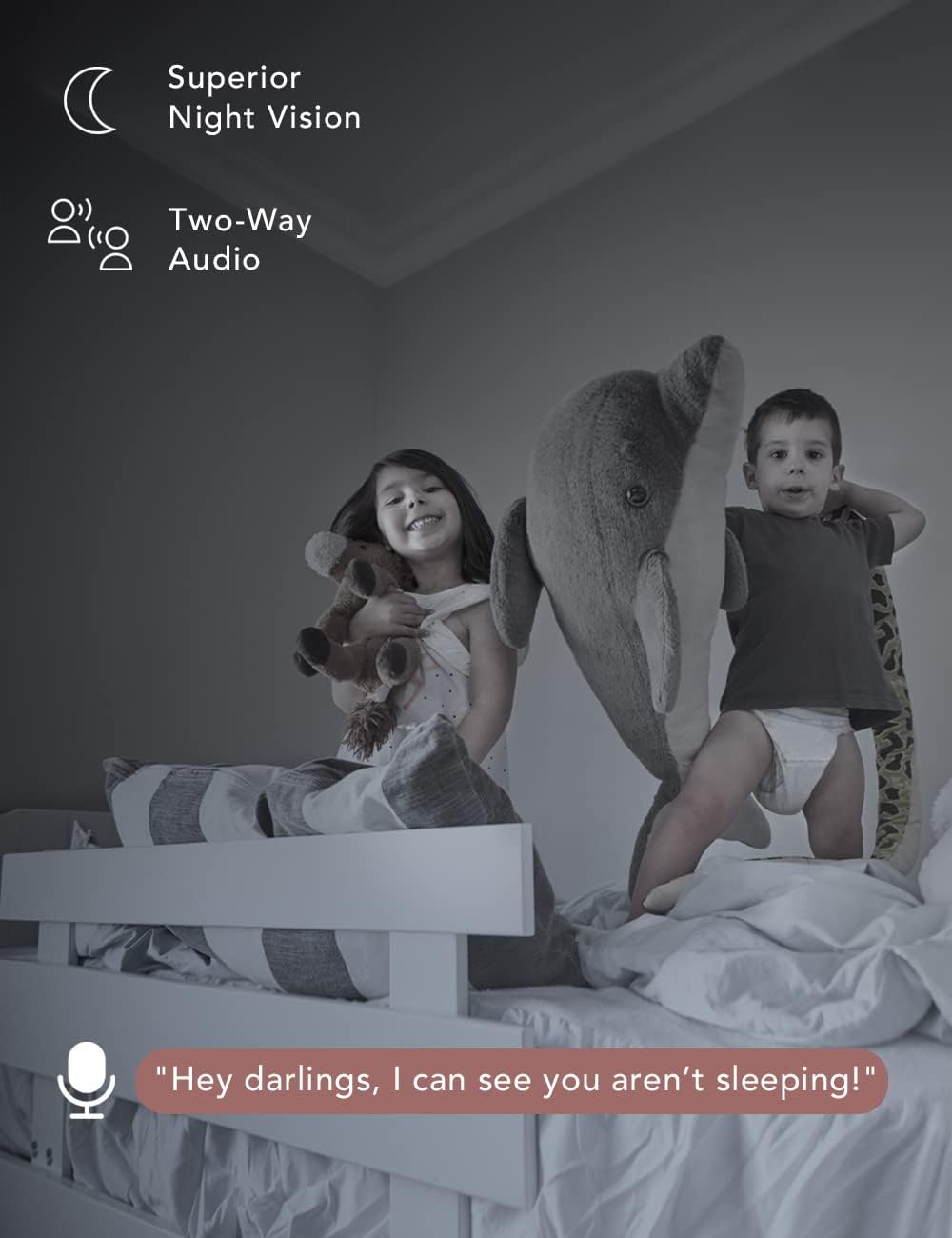 Thumbnail 5 de nooie Baby Monitor WiFi Monitor with 2K Night Vision, 360° tracking and Alexa support