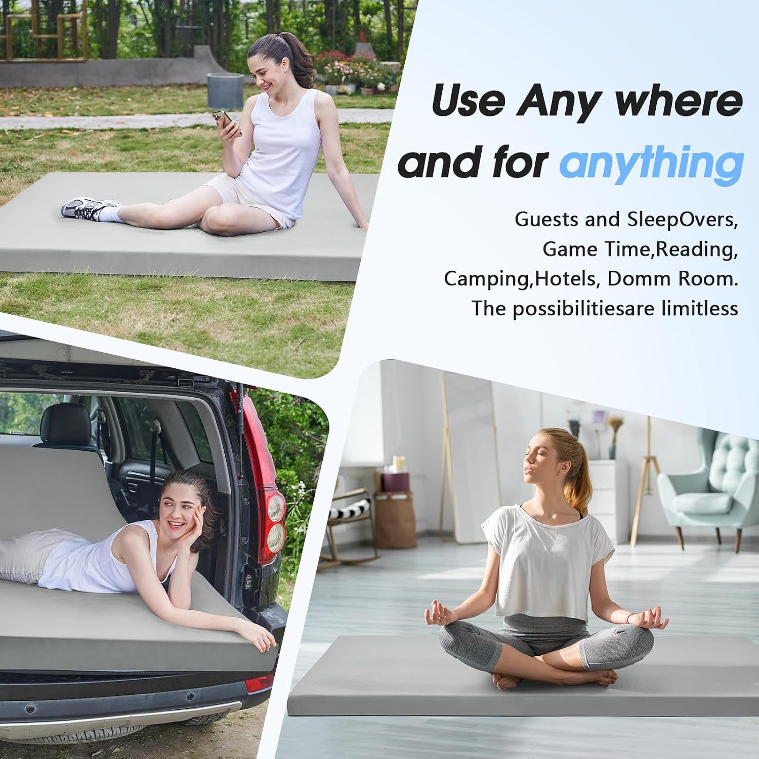 Detalle de CYMULA 3 Inch Memory Foam Camping Pad