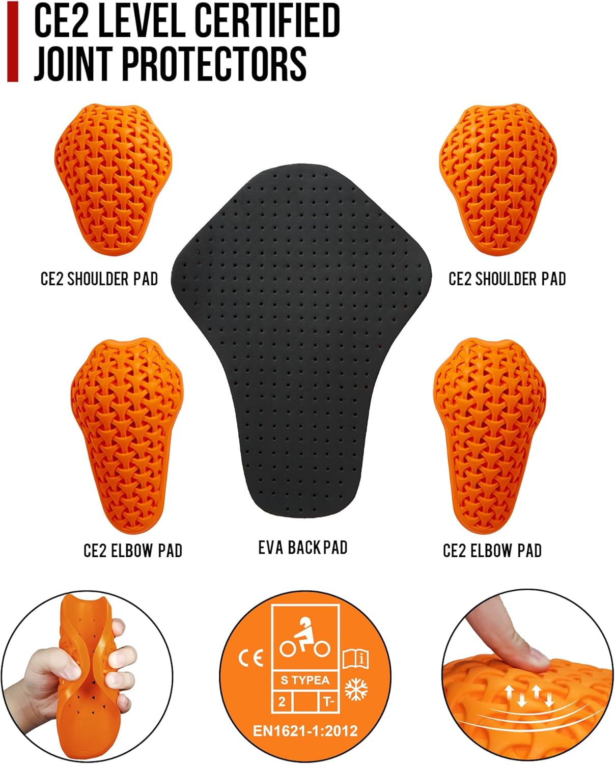 Thumbnail 4 de RIDEIRON Giacca Moto Uomo 4 Stagioni con fodera termica rimovibile e protezioni CE rimovibili