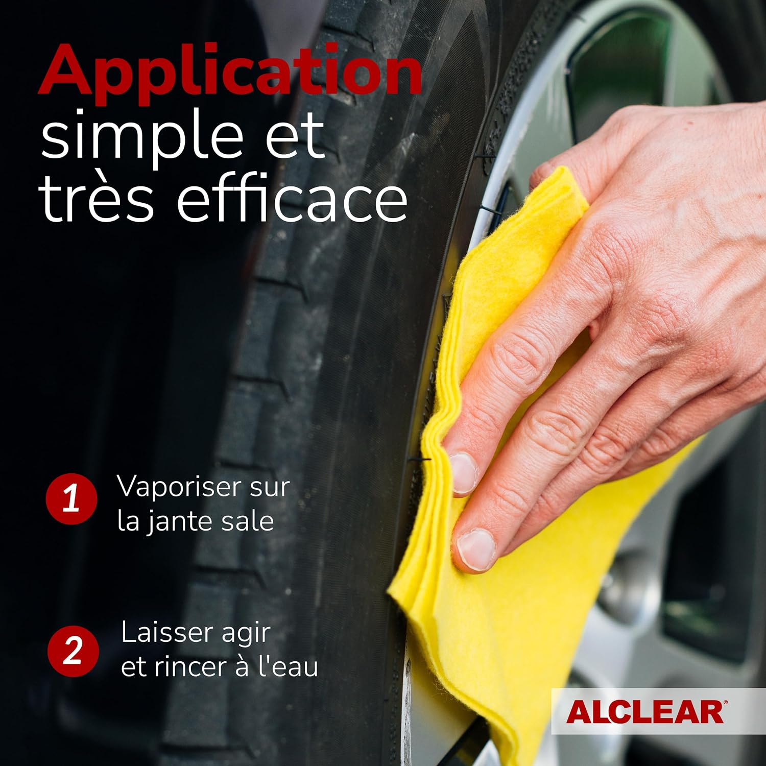 Detalle 2 de ALCLEAR 721FR Nettoyant jantes 1000 ml – indicateur violet, sans acide