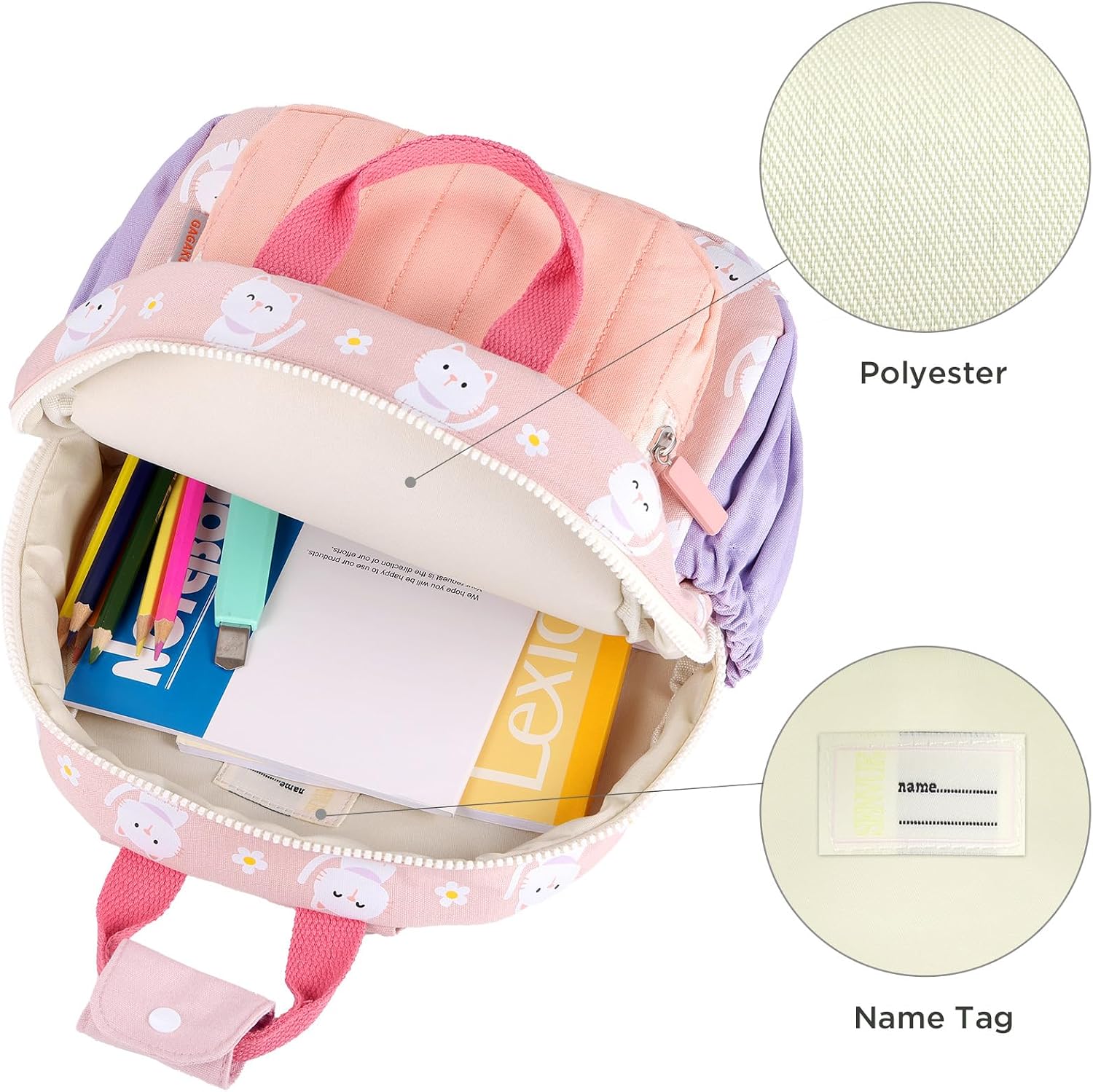 Detalle de GAGAKU Toddler Backpack 2-5 years