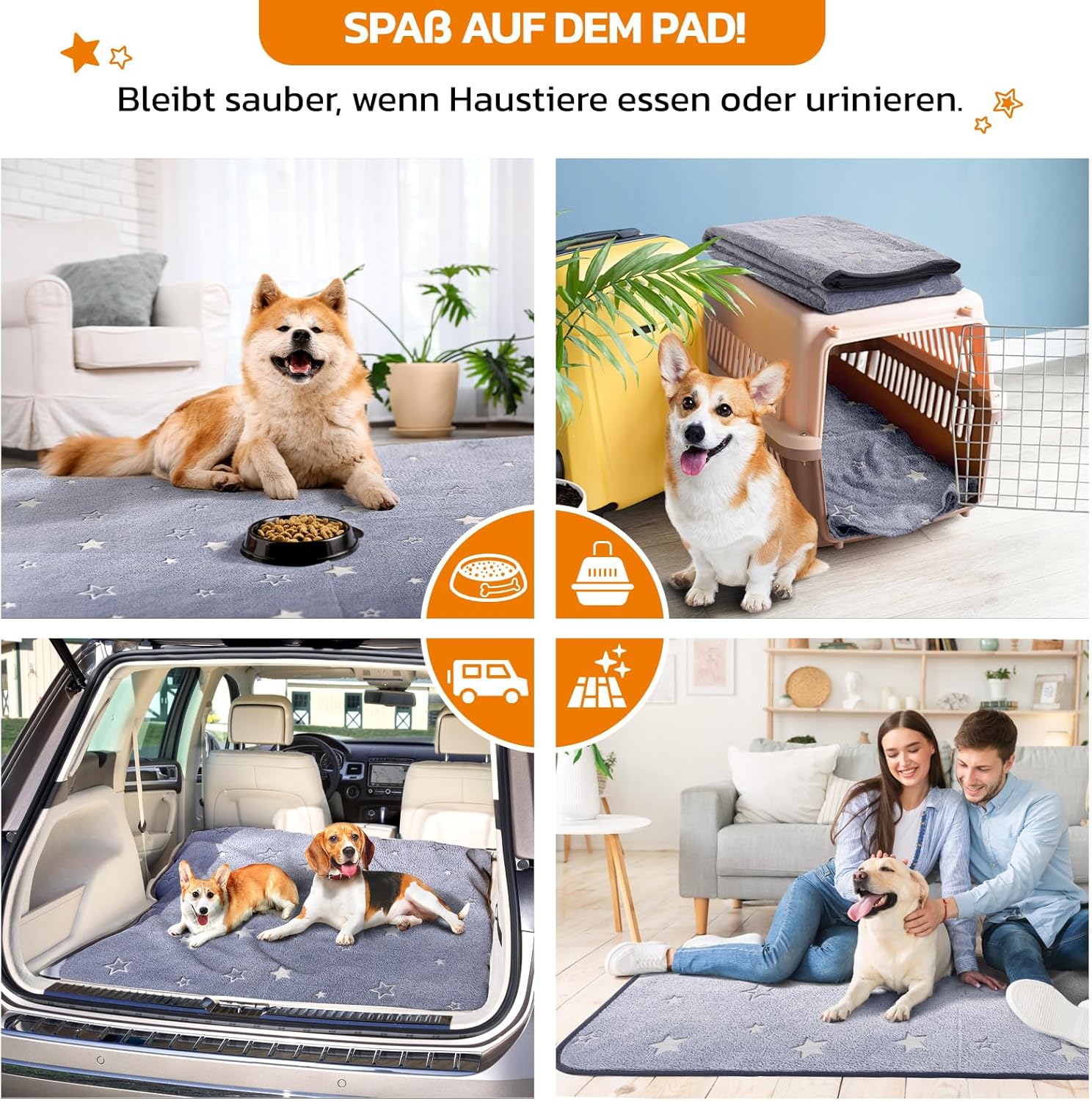 Thumbnail 6 de PICK FOR LIFE Waschbare Haustier-Urinunterlage 79×92 cm – Wiederverwendbare Welpen- und Hygieneunterlage mit rutschfester Unterseite