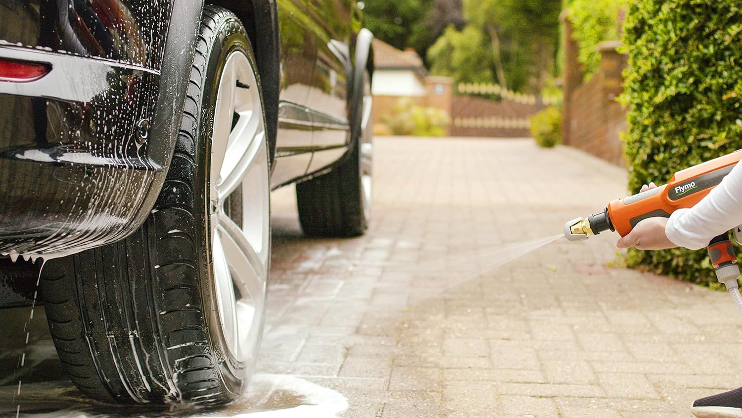 Thumbnail 6 de Flymo EasiClean Li portable pressure cleaner (18V battery) with 6m hose and 3 nozzle attachments