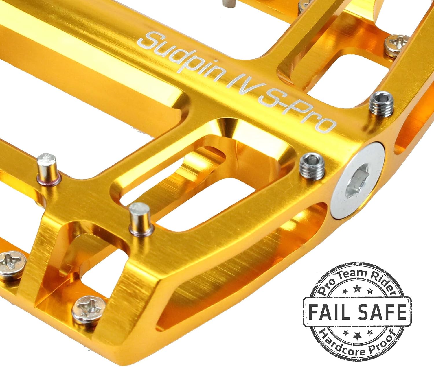 Thumbnail 1 de NC-17 Sudpin IV S-Pro – aluminiowe pedały platformowe Fail Safe, złote