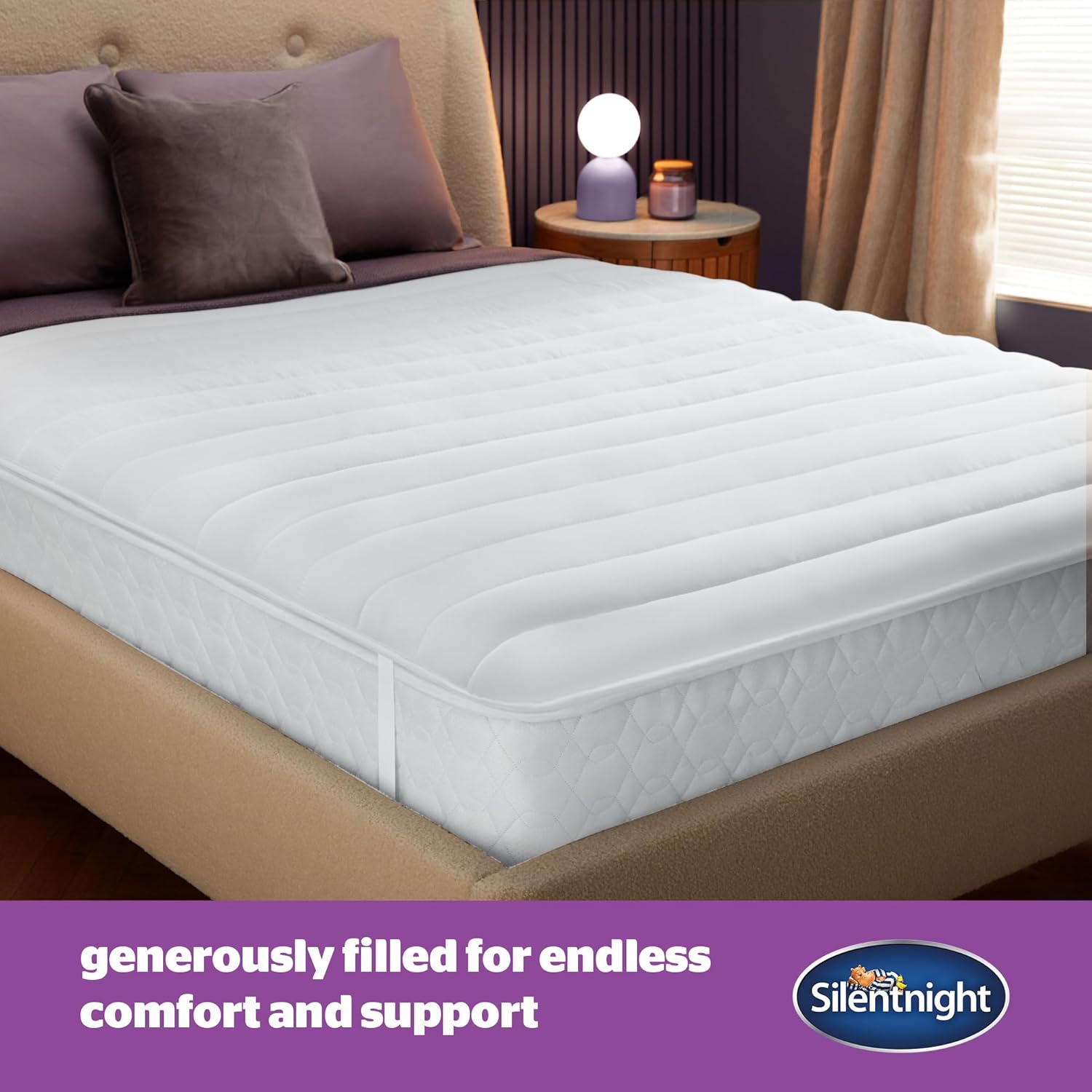 Thumbnail 1 de Silentnight Deep Sleep Mattress Topper Single Bed – Soft, Supportive and Hypoallergenic 190x90cm