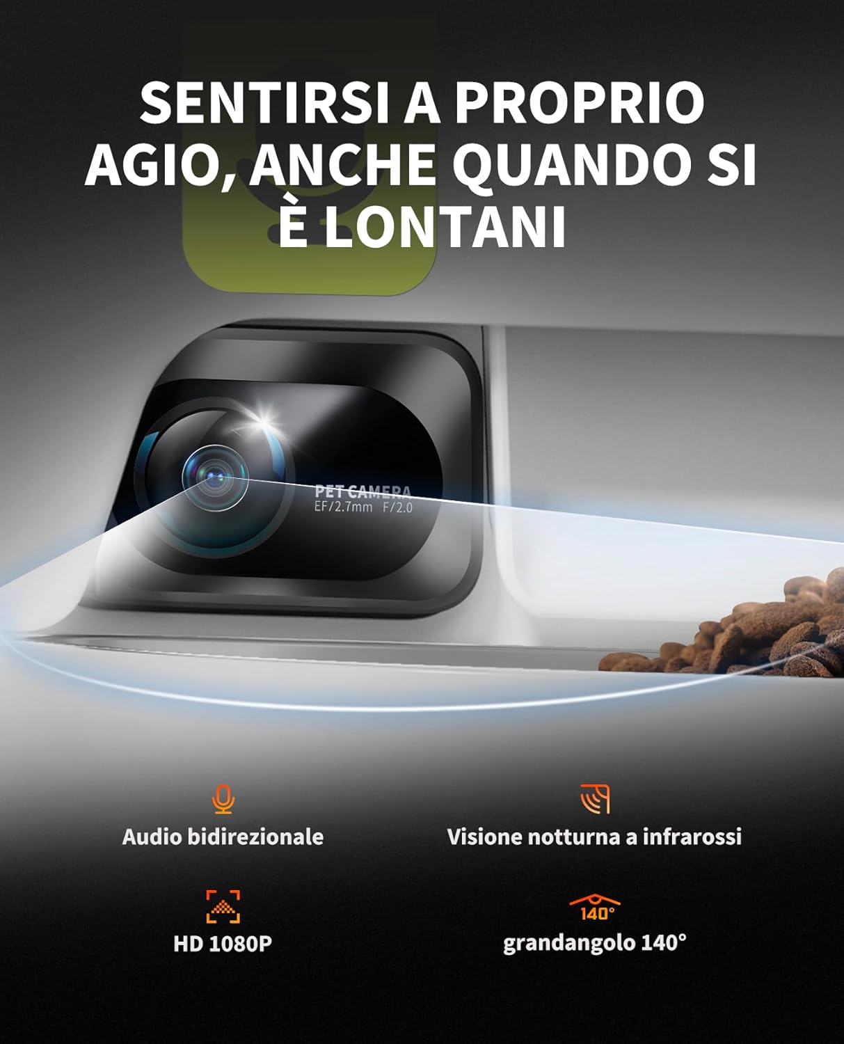 Detalle 2 de PETKIT Distributore Cibo 5L Telecamera