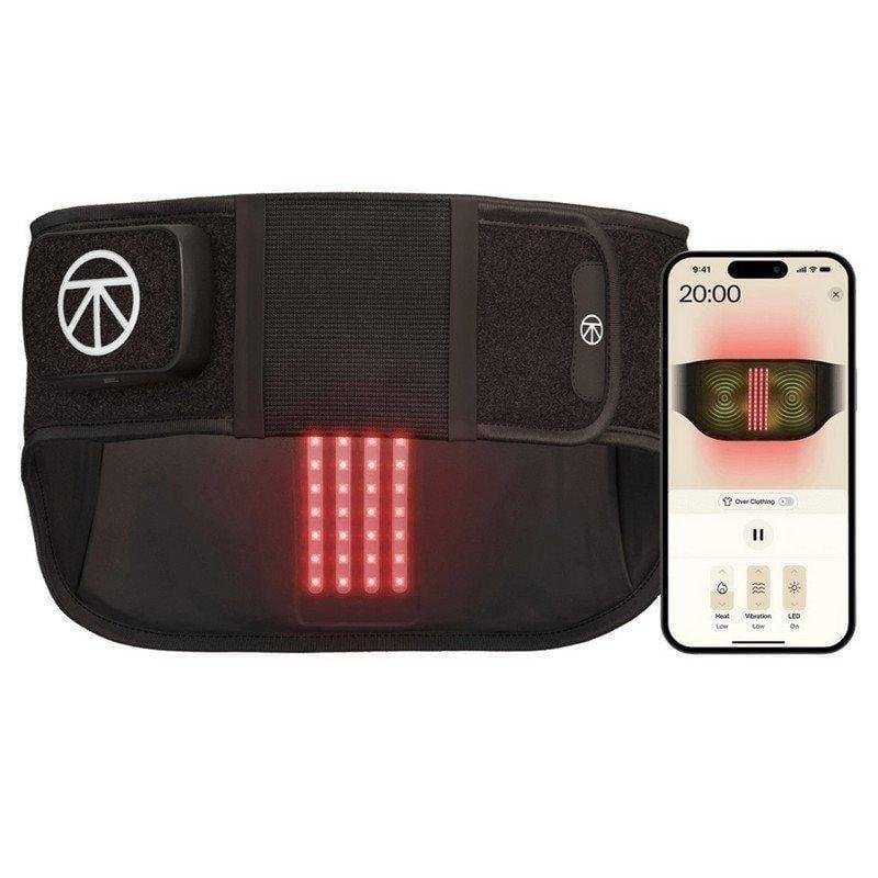 Detalle 2 de Therabody ThermBack LED lumbar: frío, calor, vibración y control con app