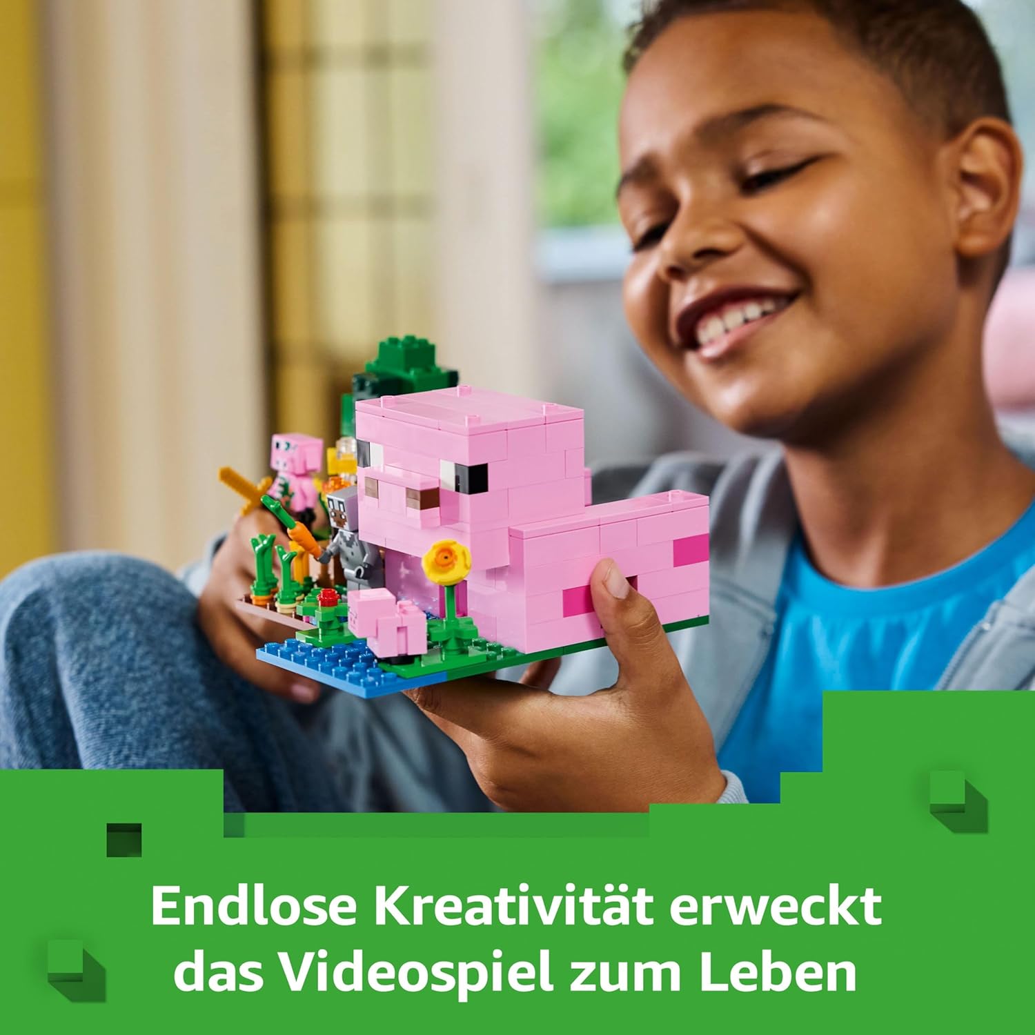 Thumbnail 4 de LEGO Minecraft Das Babyschwein-Haus (21268) – Interaktives Spielset für Minecraft-Fans ab 7 Jahren