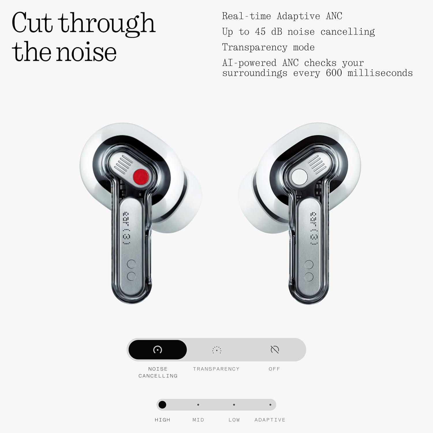 Thumbnail 4 de Nothing Ear (3) 45dB ANC Wireless Earbuds