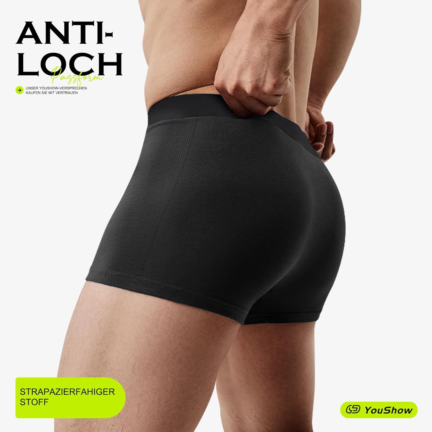 Thumbnail 3 de YouShow Boxershorts Herren im 6er Pack aus Baumwolle – Retroshorts ohne kratzendes Etikett