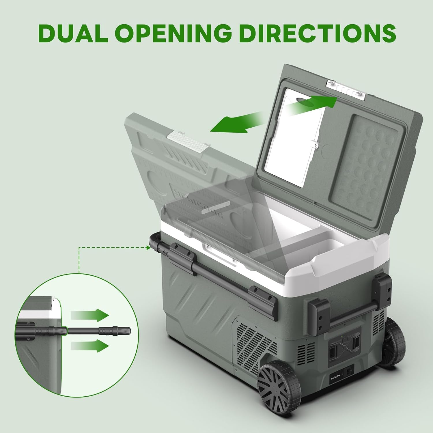 Thumbnail 4 de Alpicool 40L Car Refrigerator with APP Control – Dual Zone Portable 12V/24V Cooler
