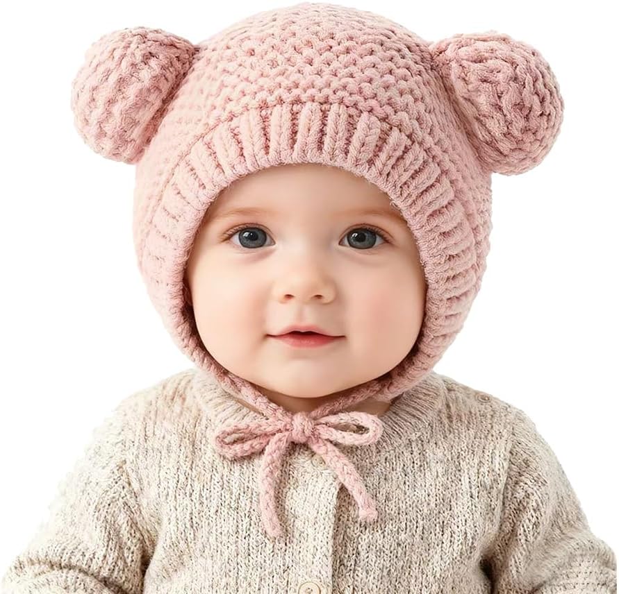 Detalle de XNDZ Baby Earflap Beanie Hat 3-24 Months