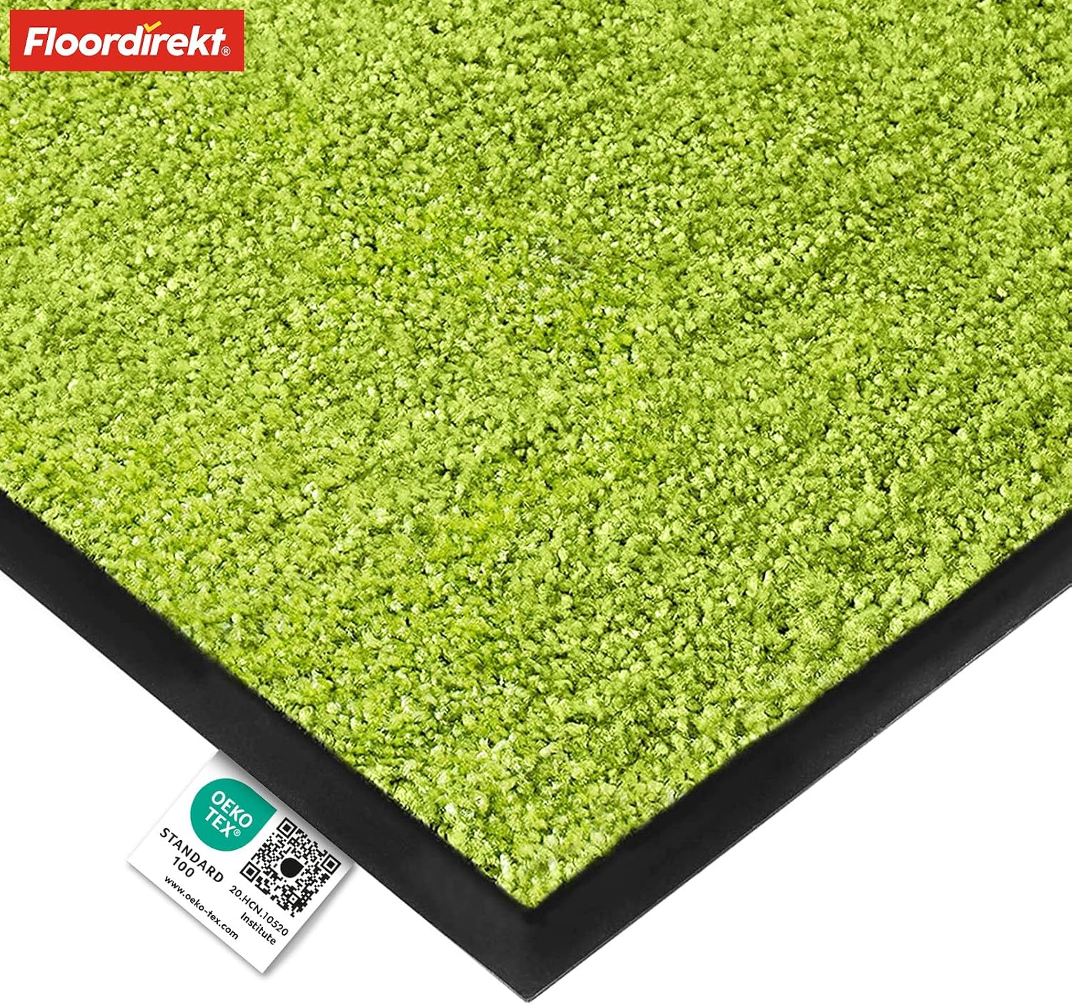 Detalle 2 de Floordirekt Schmutzfangmatte Rhine – waschbar, grün, 60 × 90 cm