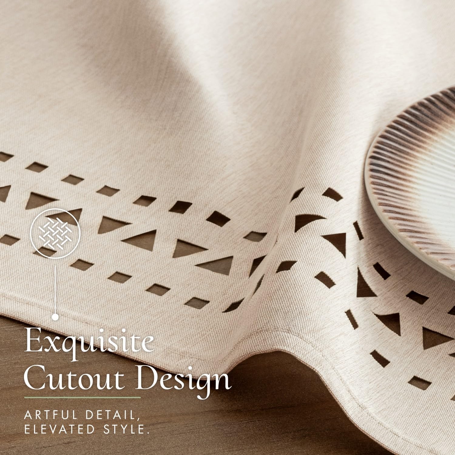 Detalle de MIULEE Rectangle Tablecloth 60 x 104 Inches