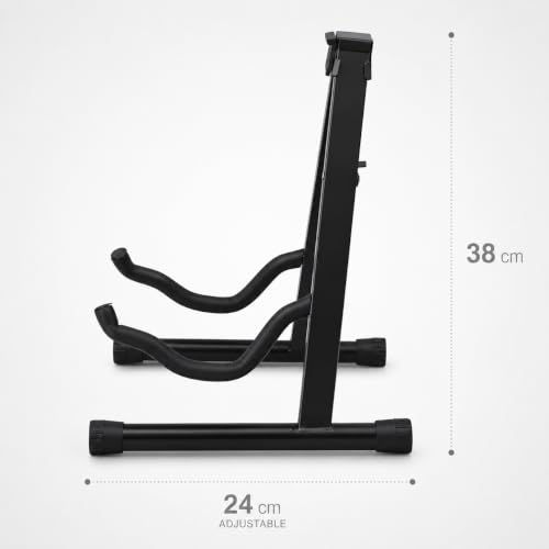 Detalle de KEPLIN Guitar Stand 2 Pack: Universal A-Frame, Foldable & Portable