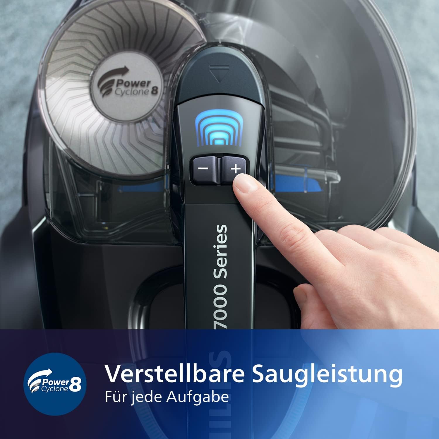 Detalle de Philips FC9741/09 PowerPro Expert – beutelloser Staubsauger mit 900 W, 2 L