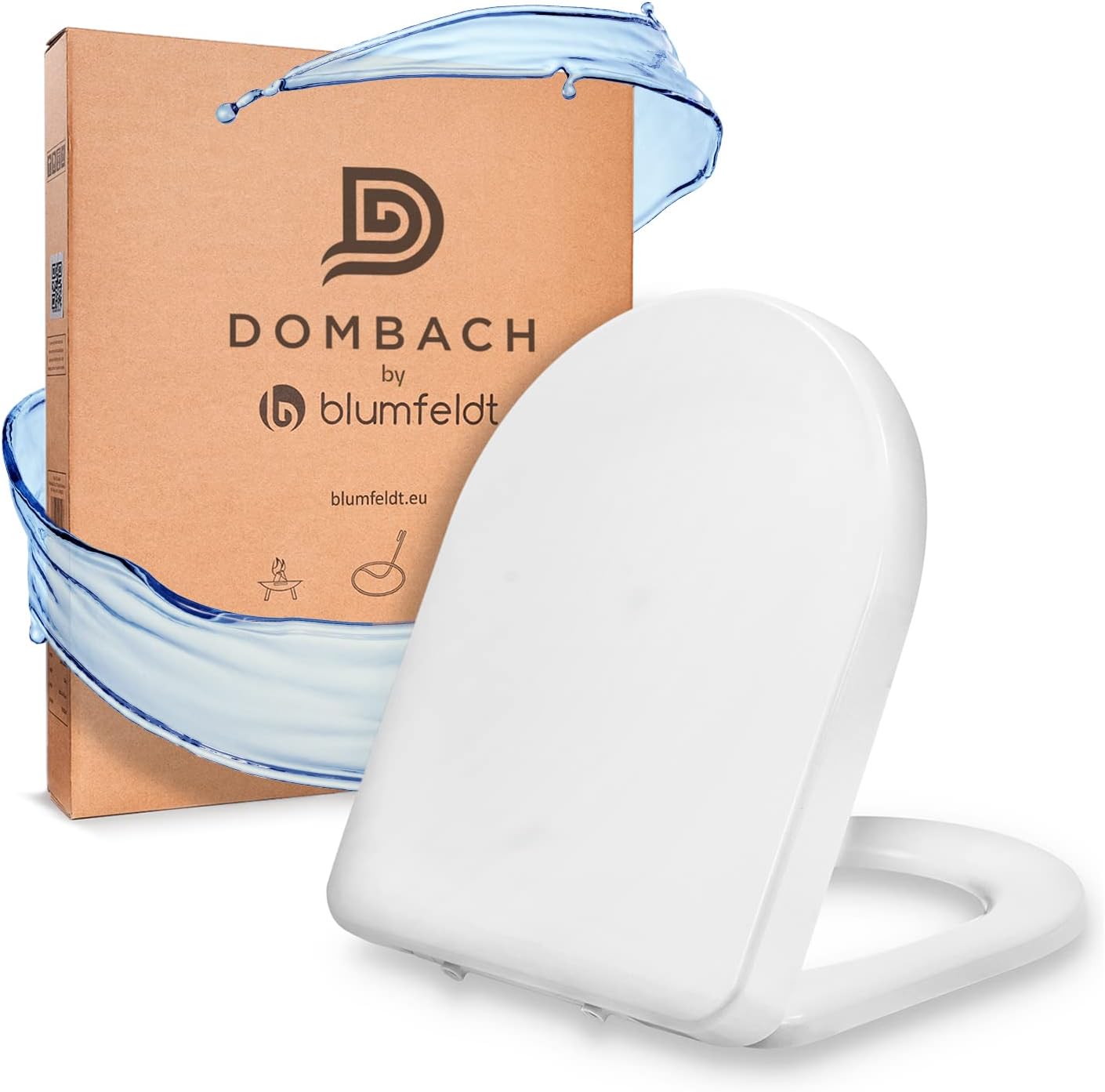 Thumbnail 6 de Dombach Kaiana Coperchio Water - Tavoletta Water Oval Bianco, Antibatterico e Ammortizzato