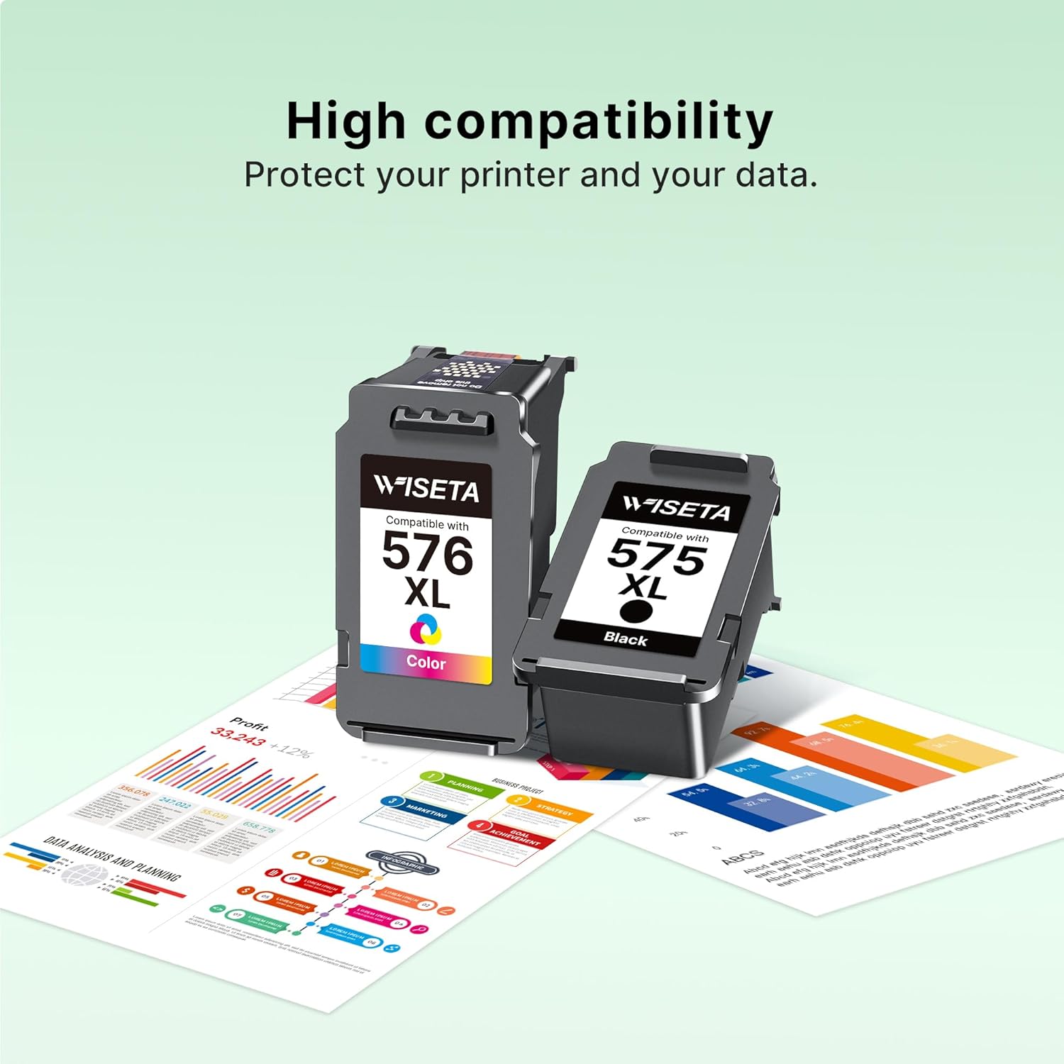 Thumbnail 4 de PG-575XL CL-576XL Ink Cartridges for Canon PIXMA TS/TR Series (1 Black, 1 Colour)