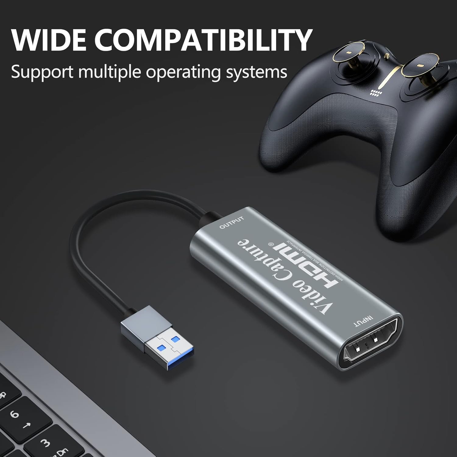 Thumbnail 6 de Papeaso 4K HDMI to USB Capture Card: Compact, Plug-and-Play 1080p Live Capture