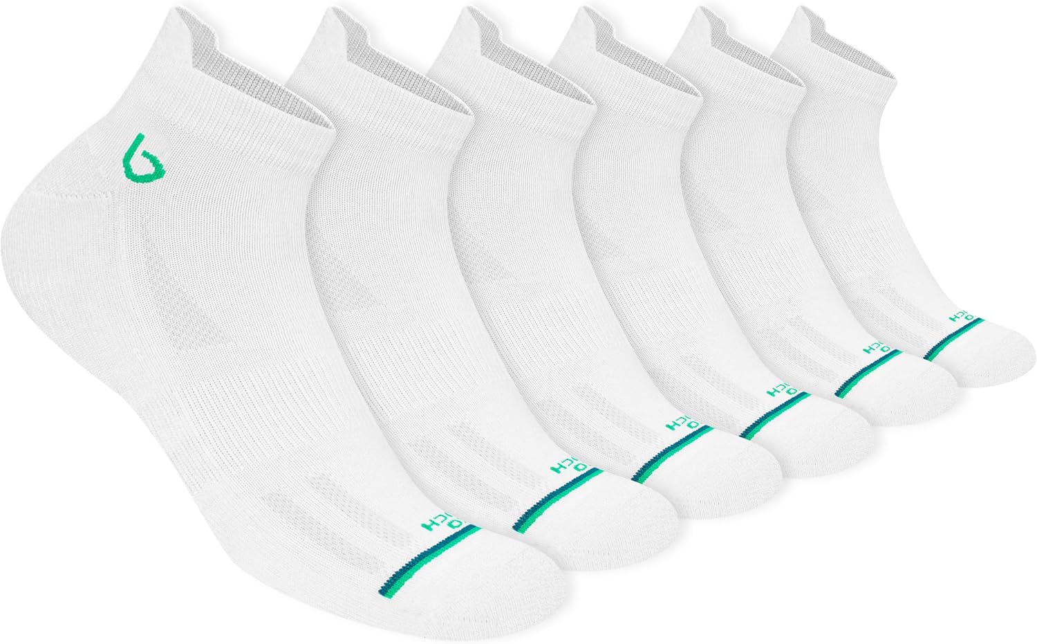 Detalle 2 de BAMBOS Sneaker Socken Ultraweich aus Bambus – Kurz Sportsocken & Laufsocken (3–6 Paar)