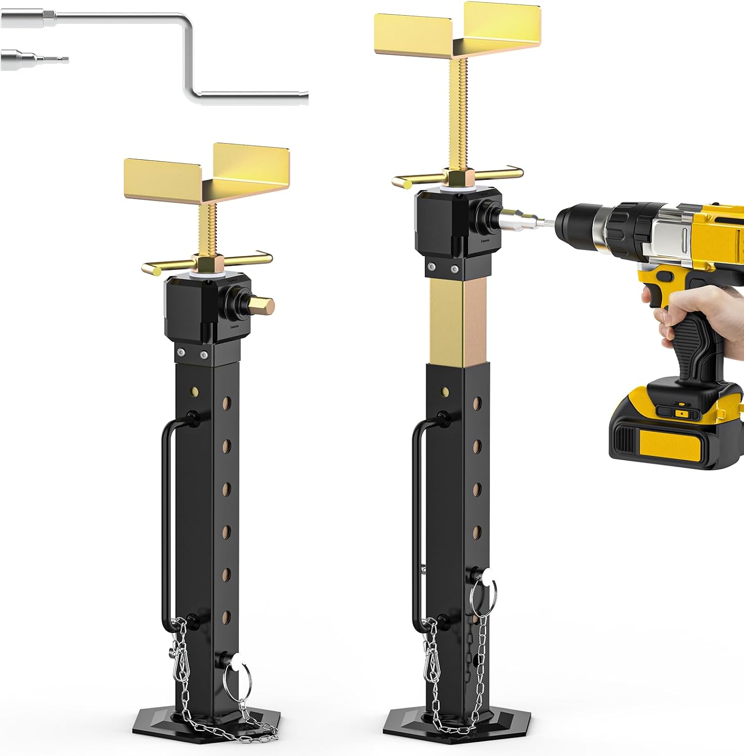 Detalle de Sulythw RV Slide-Out Support Jacks, 16–36-Inch Height