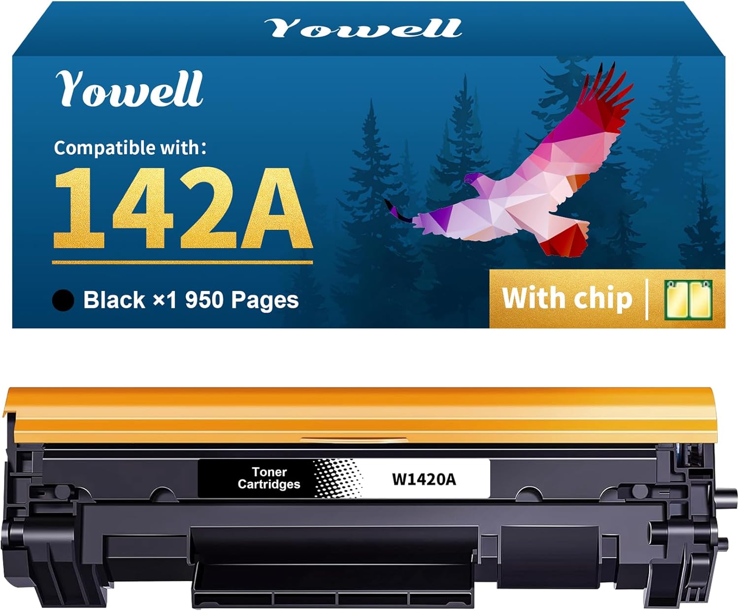Yowell 142A W1420A Tonerkartusche 950 Seiten 🖨