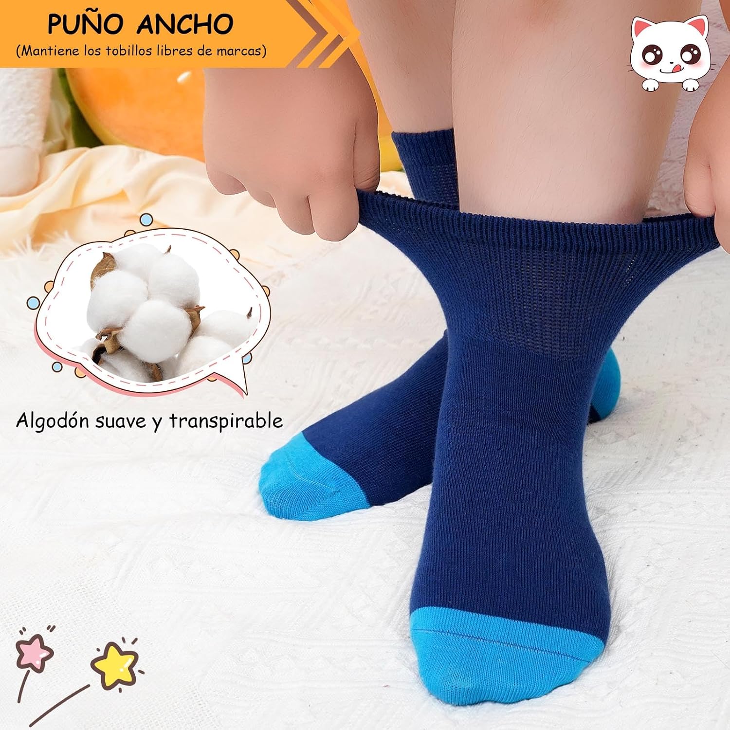 Detalle 2 de PUTUO Calcetines algodón 5 pares