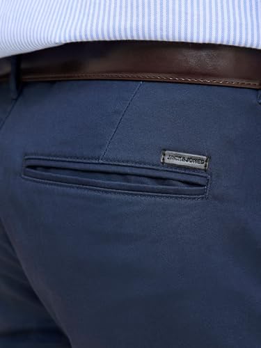 Thumbnail 5 de JACK & JONES Pantalones Cortos Chinos Ajustados para Hombre – Cintura Media, Corte Regular, Azul-2, Talla M