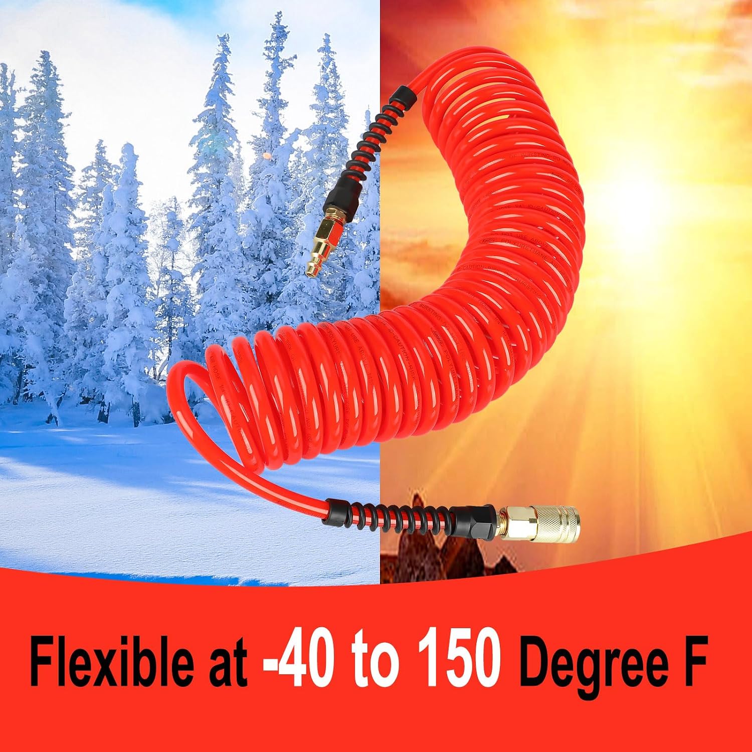 Detalle de Keepro Polyurethane Air Hose, 50 Feet