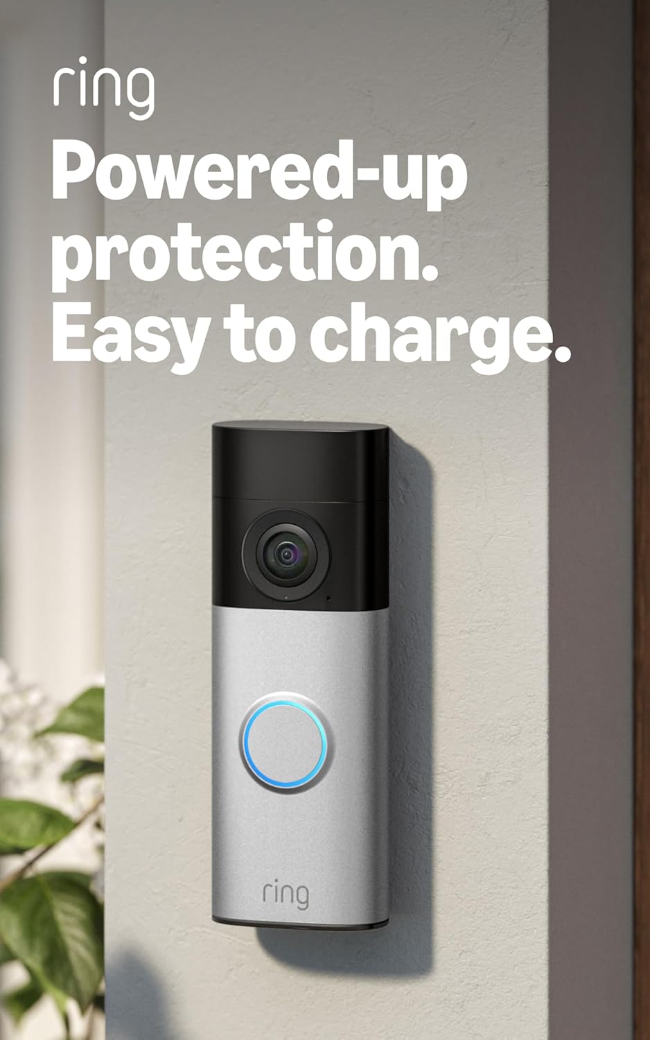 Detalle de Ring Battery Doorbell 2K Plus (newest model) with Retinal 2K, 6x Zoom, Night Vision, and Quick Release Battery Pack