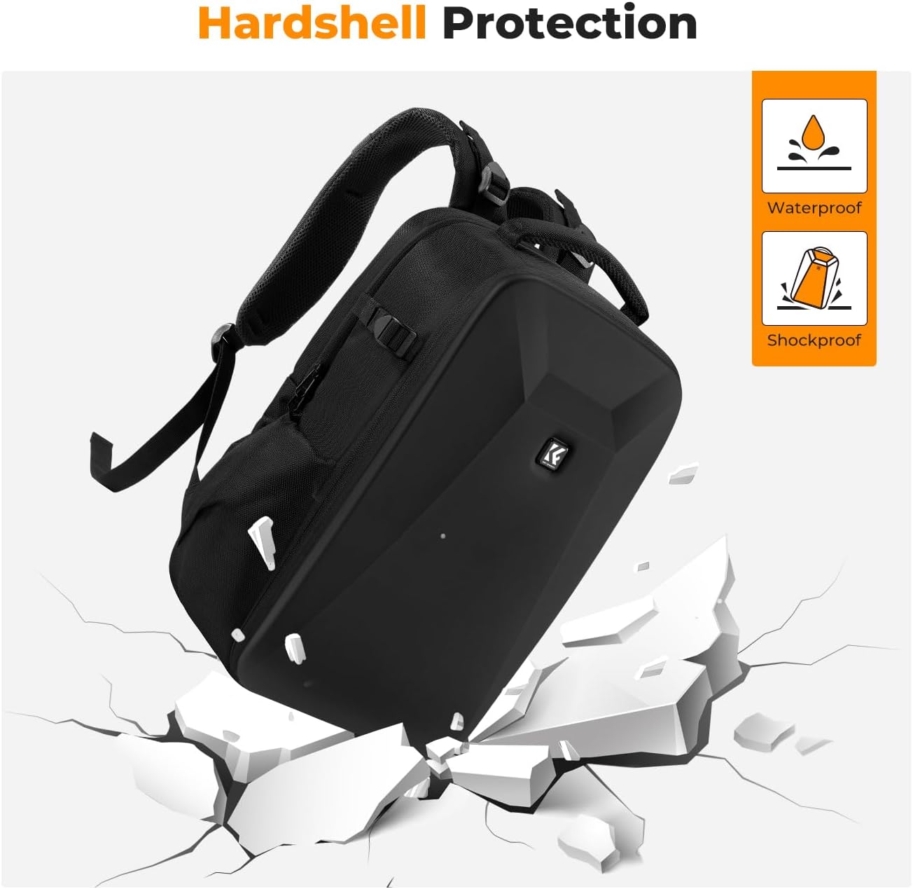 Thumbnail 4 de K&F CONCEPT Kamerarucksack Fotorucksack mit Hartschale, 15,6-Zoll Laptopfach & Regenschutz – robust, flexibel und reisefreundlich
