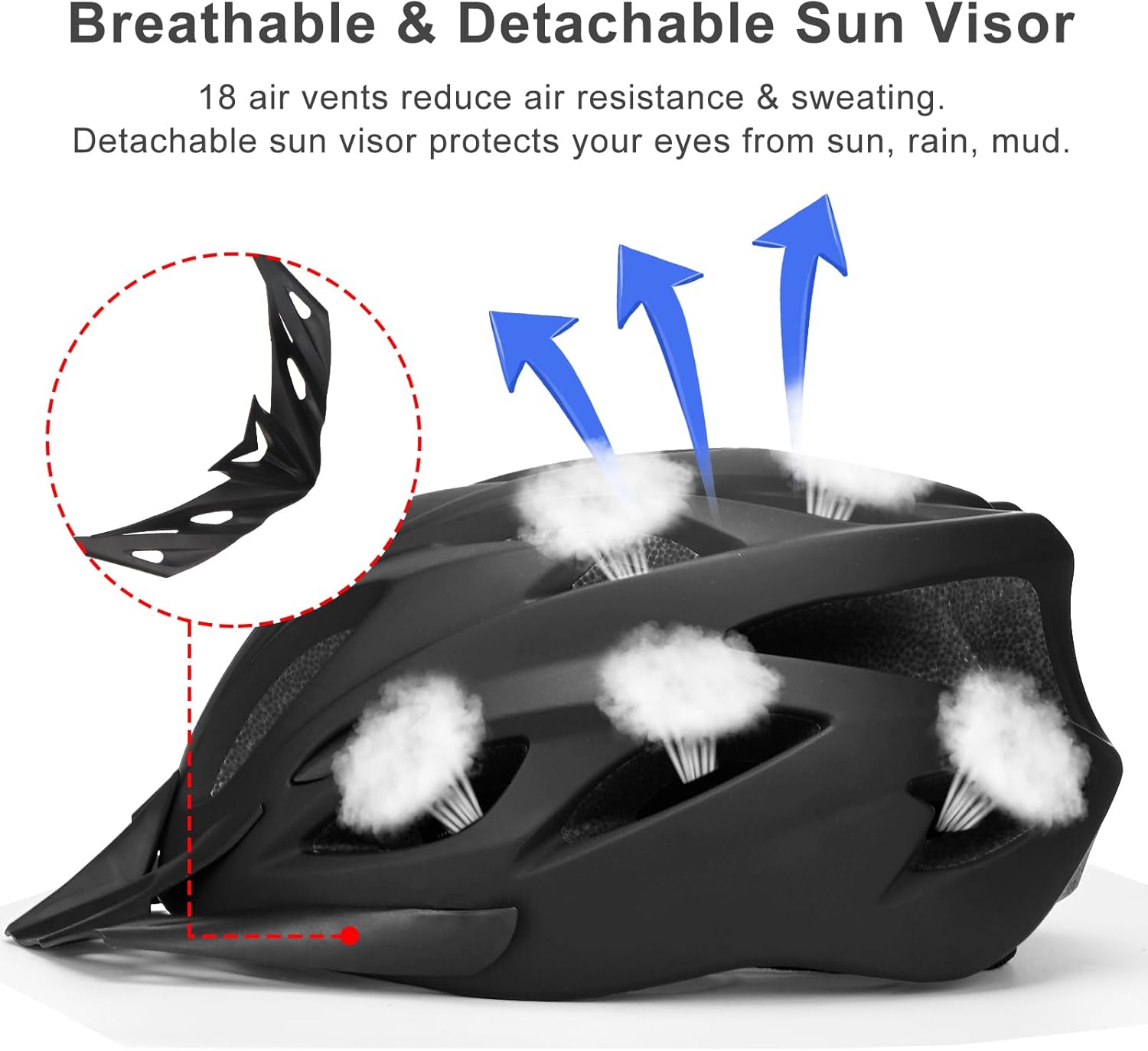 Thumbnail 3 de RaMokey Cycle Helmet 18 vents 58-62cm