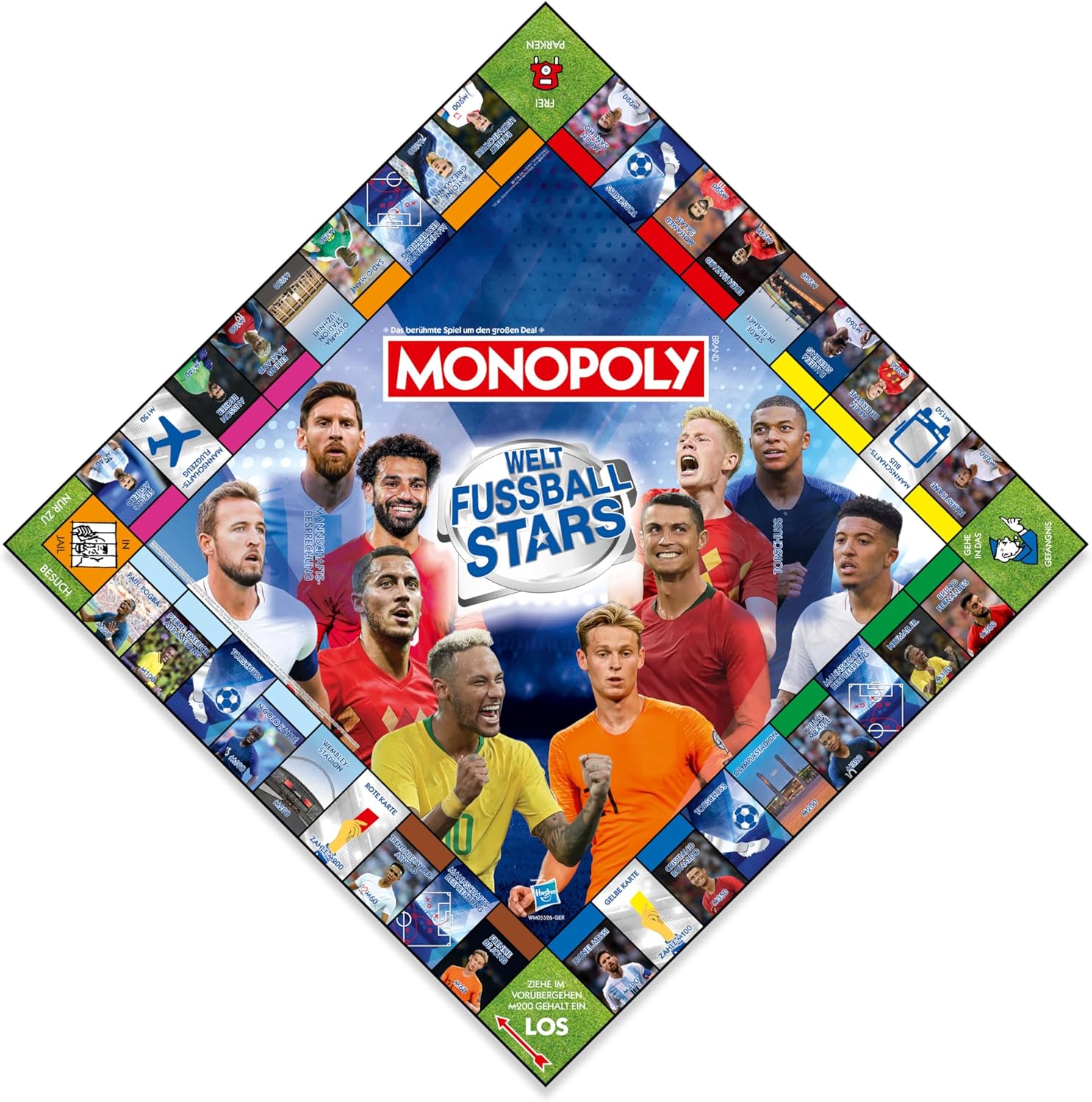 Detalle 2 de Winning Moves Monopoly Weltfussball Stars Edition – Monopoly Spiel für Fans