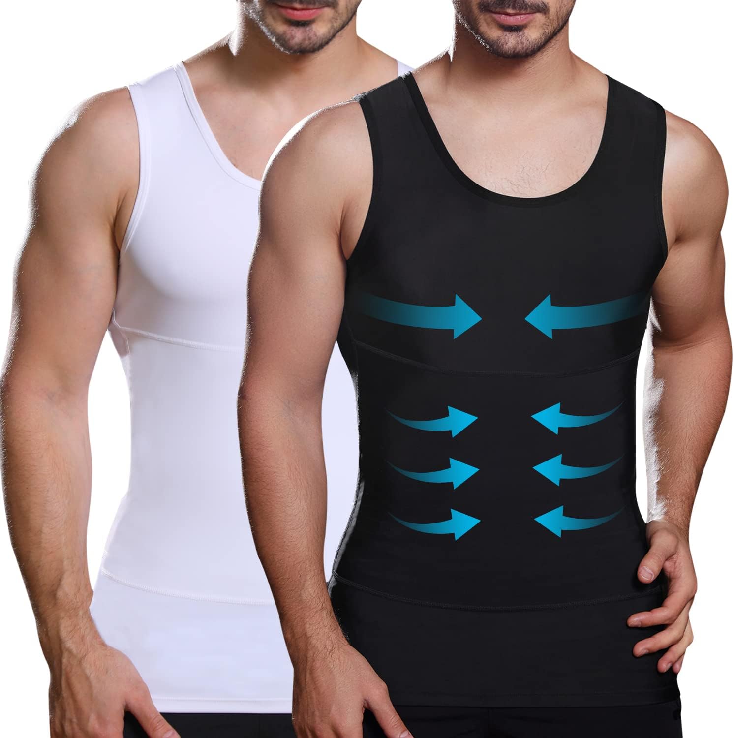 Thumbnail 6 de Mens Slimming Compression Shirt 1 Tank Top
