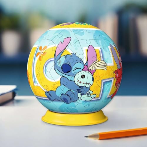 Thumbnail 5 de Ravensburger Puzzle 3D Bola Disney Stitch, 72 piezas 🧩