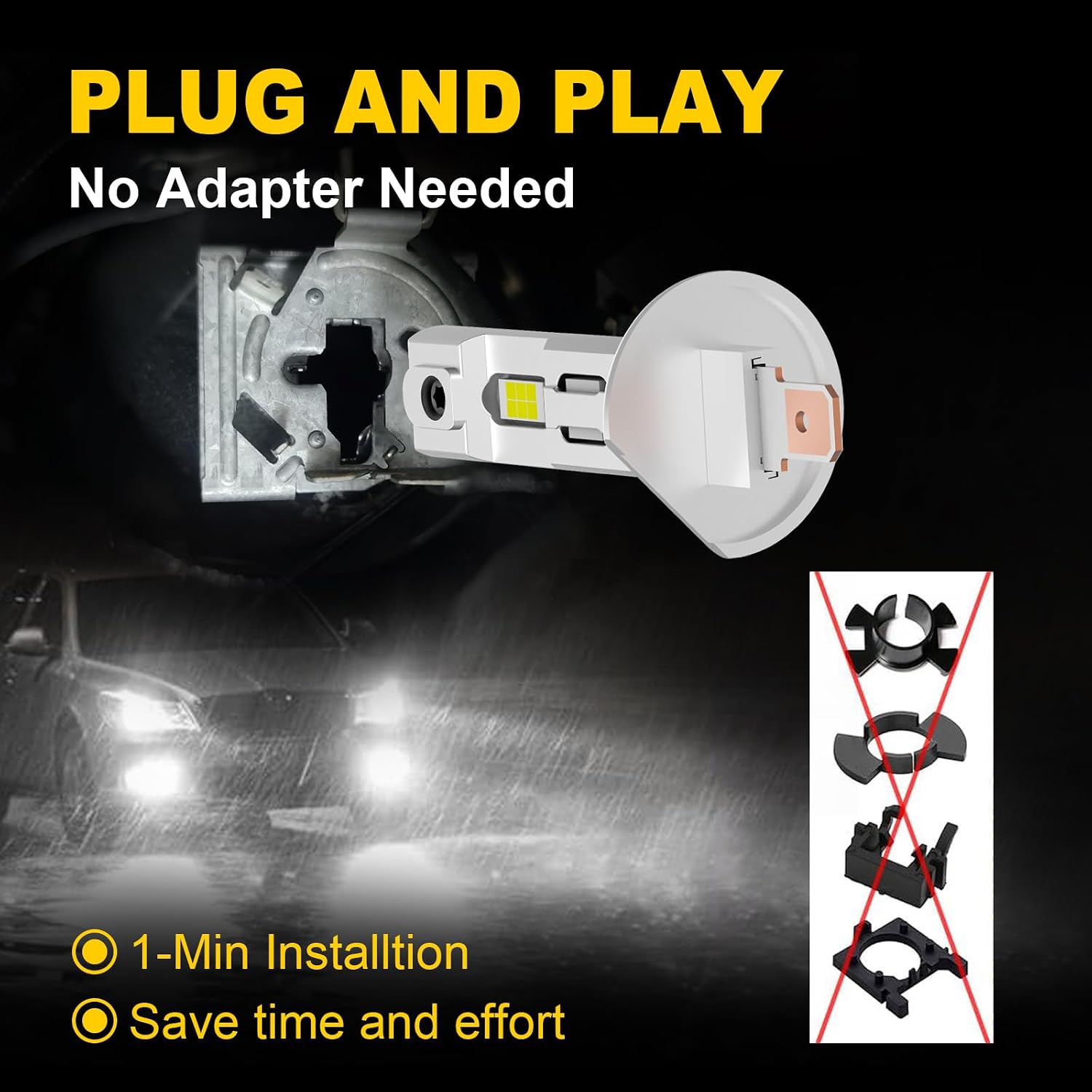 Detalle de AHOBXD H1 30000LM 120W Fog Light Bulbs