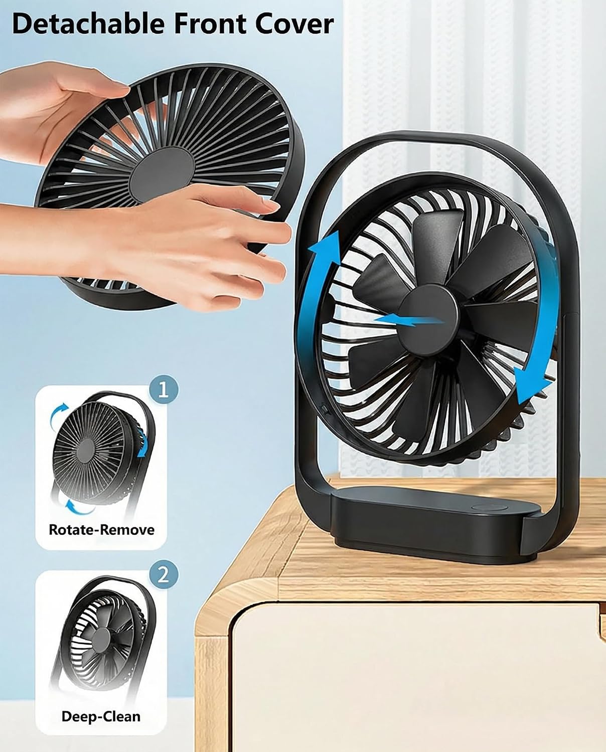 Thumbnail 6 de GIIKNEW Portable Fan with 4000mAh Battery