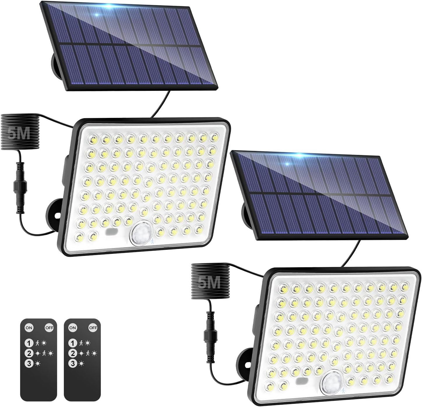 Detalle de kolpop 2 Paquete Focos LED Solares 1800mAh