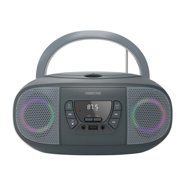 Fonestar BOOM-GO-G Radio CD Bluetooth USB FM con entrada auxiliar 📻