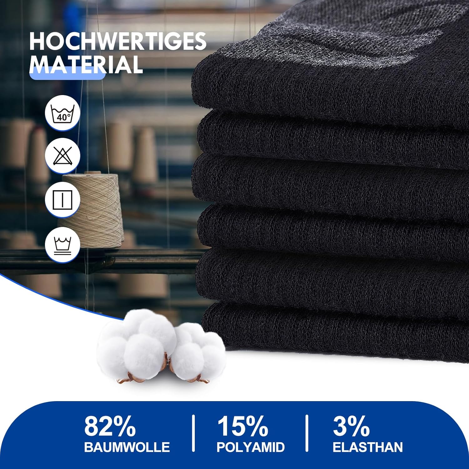 Thumbnail 6 de Stoeury 10/20 Paar Sneakersocken für Herren & Damen – atmungsaktive Kurzsocken mit Mesh, Fußgewölbestütze