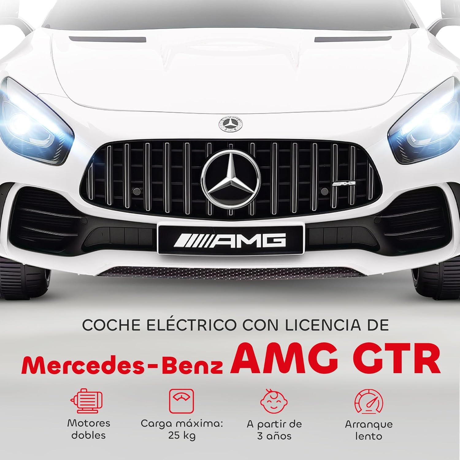 Detalle de AIYAPLAY Coche Eléctrico Mercedes-Benz AMG GTR 12V