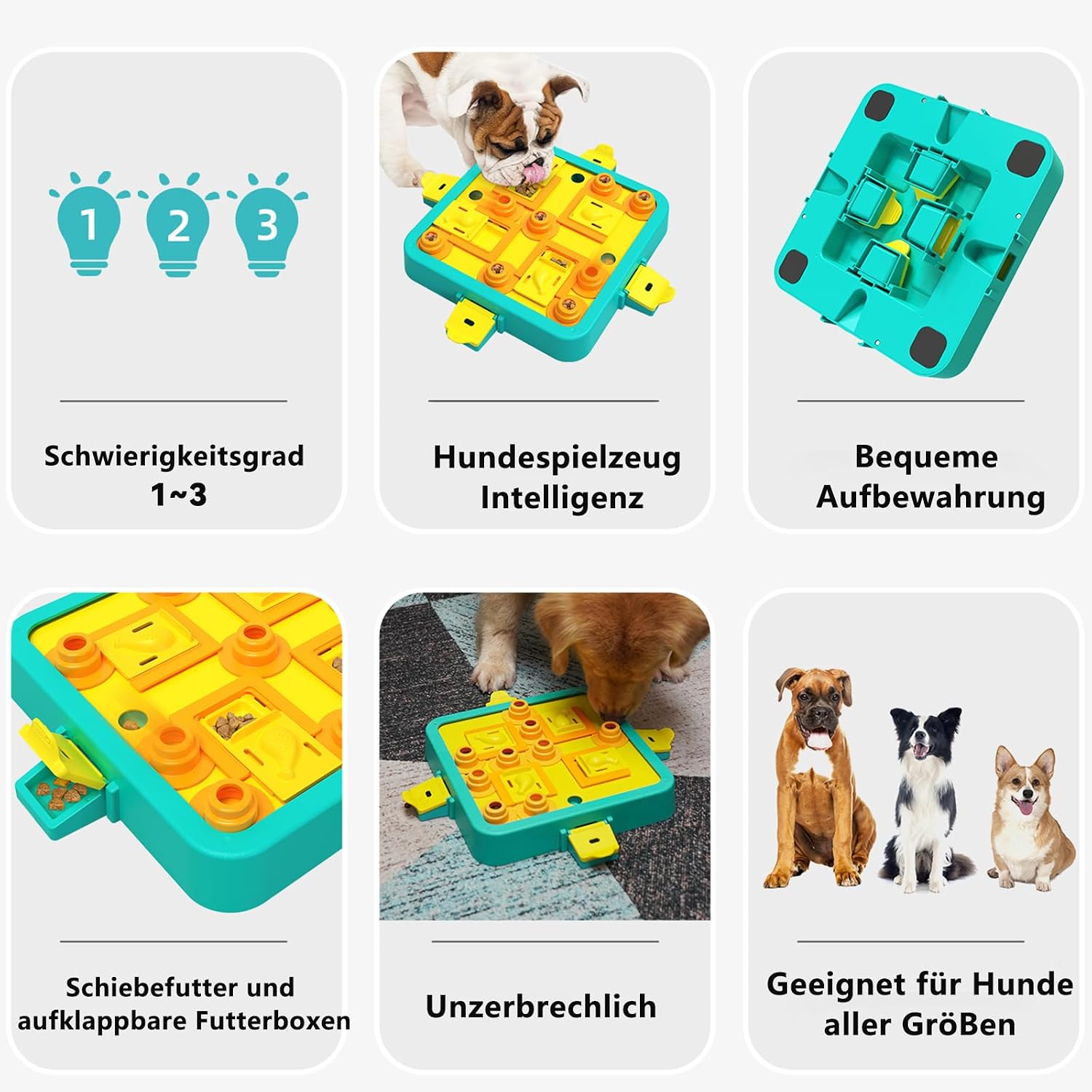 Detalle de Dufuso Intelligenzspielzeug Hund – Intelligenztraining und Stressabbau für alle Größen