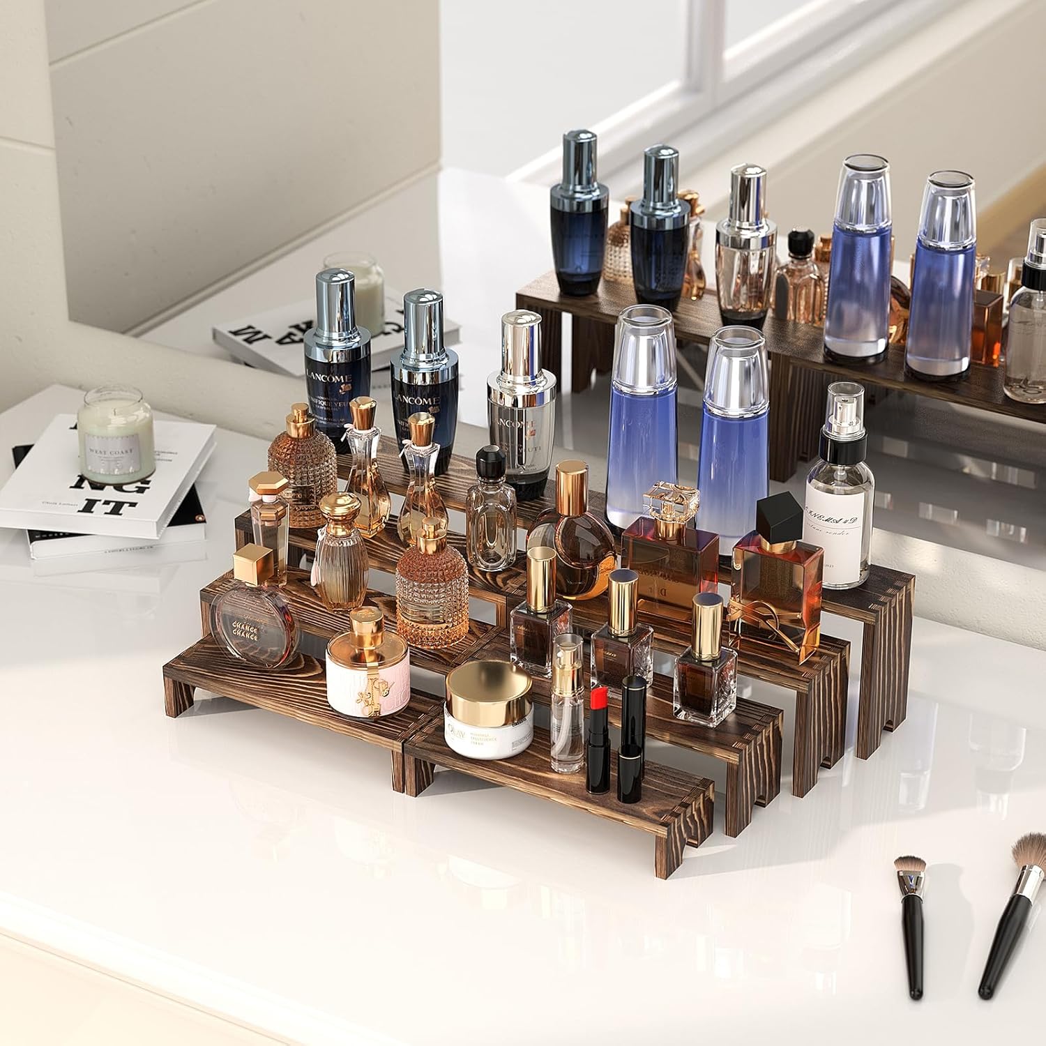 Thumbnail 5 de Wooden Tiered Risers Display Set 12in